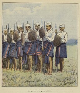 Královni osobní strážci od after Louis Charles Bombled