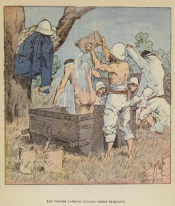 Vozy Lefebvre používané jako vany od after Louis Charles Bombled