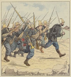 Námořní znak na hrázi Tien-Tsin od after Louis Charles Bombled
