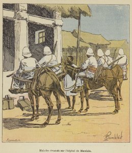 Malades evacues sur lhopital de Marololo od after Louis Charles Bombled