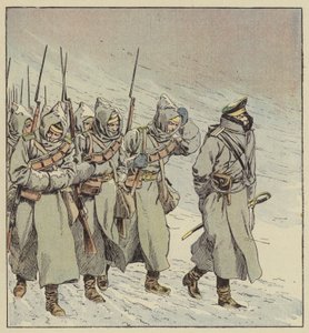 Ruské armádní jednotky vpochodují do Mandžuska od after Louis Charles Bombled