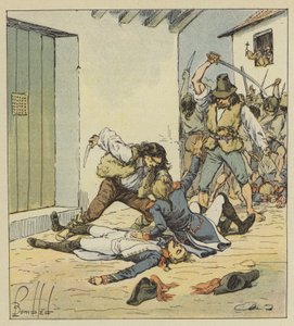Masakr Francouzů ve Veroně od after Louis Charles Bombled