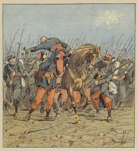 Smrt plukovníka de Fonlongue od after Louis Charles Bombled