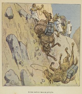 Muly padající do propasti od after Louis Charles Bombled