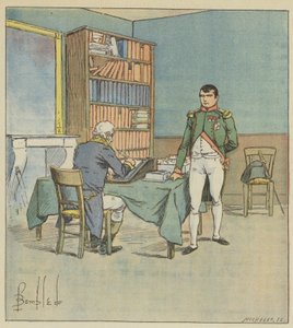 Napoleon diktuje egyptské tažení od after Louis Charles Bombled