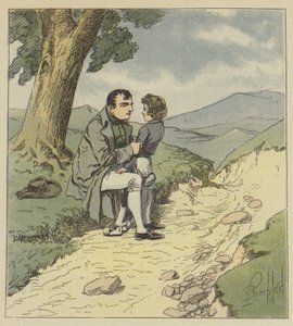 Napoleon a Tristan de Montholon od after Louis Charles Bombled
