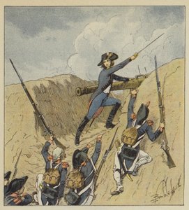 Napoleon se sotva vynořil z dětství a jeho první kroky zářily čirou slávou. od after Louis Charles Bombled