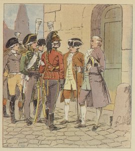 Byly nás tisíce, ve všech zbraních, uniformách a hodnostech. od after Louis Charles Bombled