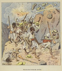 Ústup Hovasů na Andribu od after Louis Charles Bombled
