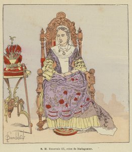 SM Ranavalo III, královna Madagaskaru od after Louis Charles Bombled