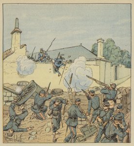 Překvapení barikády v ulici Galante od after Louis Charles Bombled