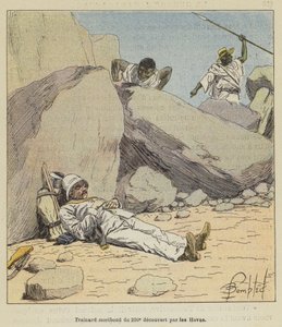 Umírající opozdilec z 200. objevený Hovasy od after Louis Charles Bombled