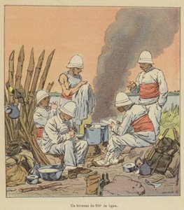 Bivak 200. linie od after Louis Charles Bombled