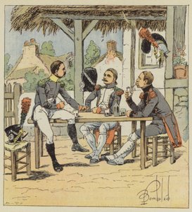 Voltigeur, pěší lovec a inženýr sapér od after Louis Charles Bombled