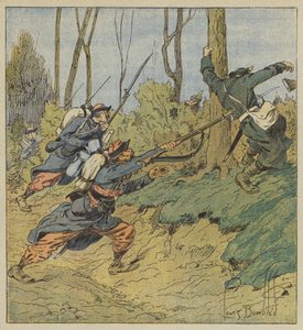 Zefýři pronásledují Prusy od after Louis Charles Bombled