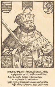 John Frederic Magnanimous ve volebním rouchu [vpravo] od after Lucas Cranach the Younger
