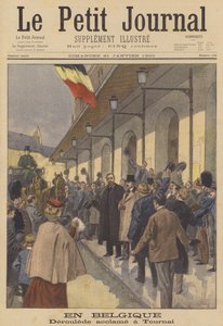 Paul Deroulede je vřele vítán v Tournai v Belgii