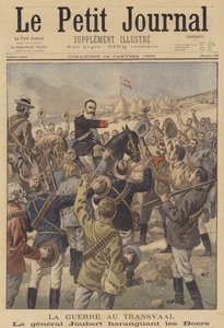 Búrský generál Joubert promlouvá ke svým vojákům od after Oswaldo Tofani