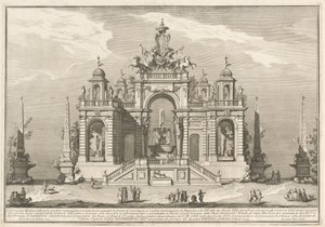 Seconda Macchina pro Čínu z roku 1754: Alegorie vodních děl