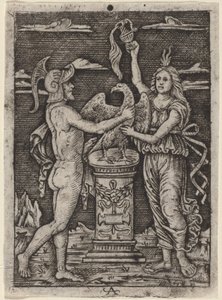 Zasvěcení orla od after Peregrino da Cesena