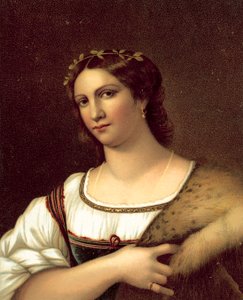 La Fornarina (chromolitho) od after Raphael
