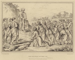 Doručení zákona, Exodus od after Raphael