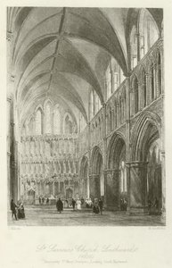Kostel svatého Spasitele, Southwark, 1850, původně St Mary Overyes, pohled na jihovýchod