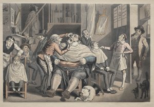 Holičství od after Thomas Rowlandson