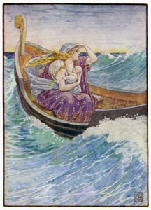 Dva dny a dvě noci se loď zmítala sem a tam od after Walter Crane
