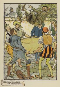 Jak Sancho zaplatil Zúčtování od after Walter Crane
