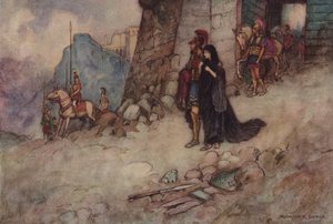 Geoffrey Chaucer, Troilus a Criseyde od after Warwick Goble