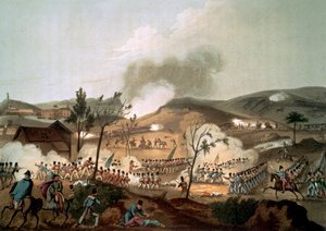 Bitva u Corunny, 17. ledna 1809 (barevná akvatinta)