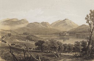 Hrad Kilchurn (chromolitho)