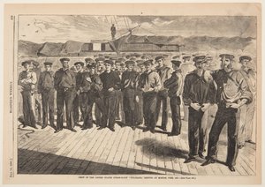Posádka americké parní šalupy „Colorado“, odesláno v Bostonu, červen 1861, z Harper