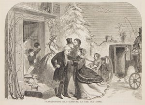 Den díkůvzdání – Příjezd do Starého domova od Winslow Homer