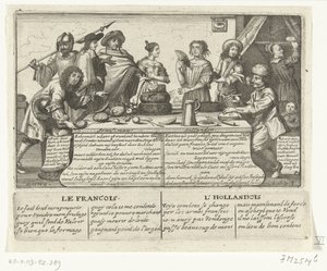 Francouz a Holanďan, 1673 Franschman Hollander / Le Francois L