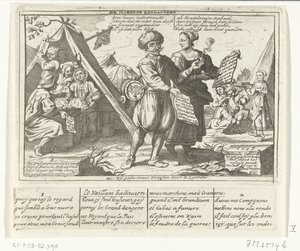 Stateční Batavians, 1673 The Brave Bathaviers / Le Vaillans battaviers (název na objektu) Šest francouzských karikatur Holanďanů z roku 1673 (název série)