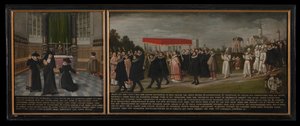Léčení a procesí proti moru v roce 1604 od anonymous 
