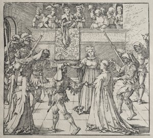 Maškaráda od attributed to Albrecht Dürer