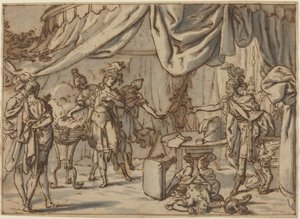 Mucius Scaevola od attributed to Bernardo Castello