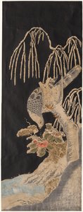 Sokol na vrbě od attributed to Isoda Koryūsai