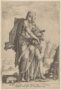 Lakota od attributed to Jacob Matham, after Hendrik Goltzius