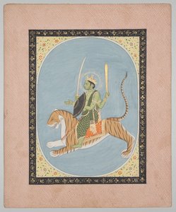 Mars, ze série Mandi astrologie od attributed to Sanju