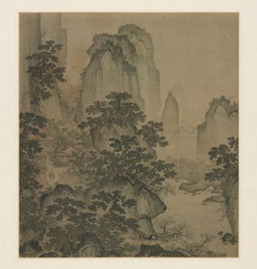Přístav Peach-Blossom Spring od attributed to Shi Rui
