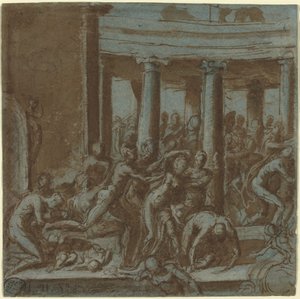 Masakr nevinných [recto] od called Bertoia Jacopo Zanguidi