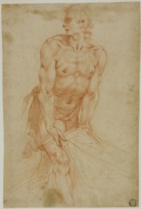 Muž tahá za prostěradlo: [Sakristie Certosa di San Martino, Neapol, 1596]