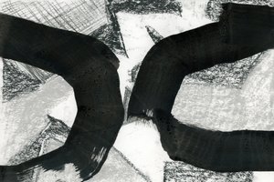 Abstraktní černé křivky od cartissi
