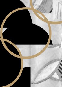 Abstraktní zlaté kruhy od cartissi