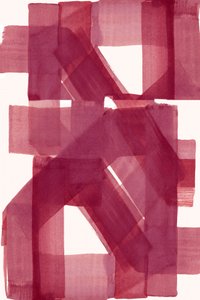 Tmavě červené geometrické vrstvy od cartissi