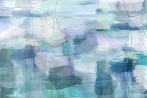 Abstrakt v odstínu Fluid Blue od cartissi